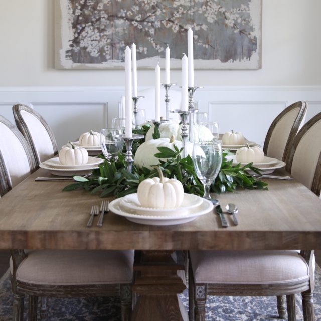 Neutral Fall Table Style - Cape Cod Farmhouse - Cambridge Home Company